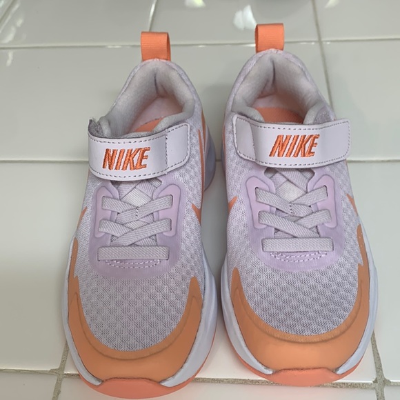 Nike Other - 10.5 Nile slip on sneakers. NWOB. White and peach. With Velcro closure